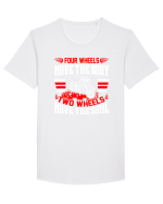 MOTORCYCLE Tricou mânecă scurtă guler larg Bărbat Skater