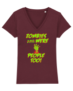 ZOMBIES Tricou mânecă scurtă guler V Damă Evoker