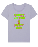 ZOMBIES Tricou mânecă scurtă guler larg fitted Damă Expresser