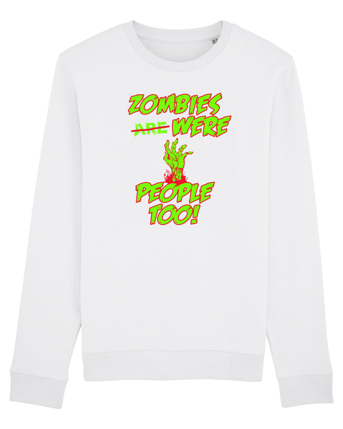 Bluză mânecă lungă Unisex Rise White