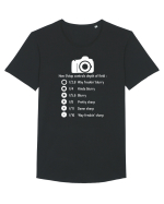 CAMERA Tricou mânecă scurtă guler larg Bărbat Skater