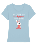 EASTER EGG Tricou mânecă scurtă guler larg fitted Damă Expresser