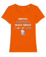 DENTAL HYGIENIST Tricou mânecă scurtă guler larg fitted Damă Expresser