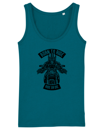 Born to Ride Skeleton Black Ocean Depth