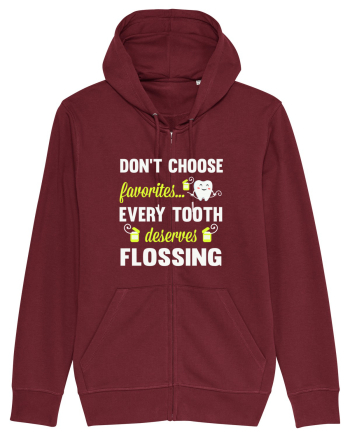 FLOSS TEETH Burgundy