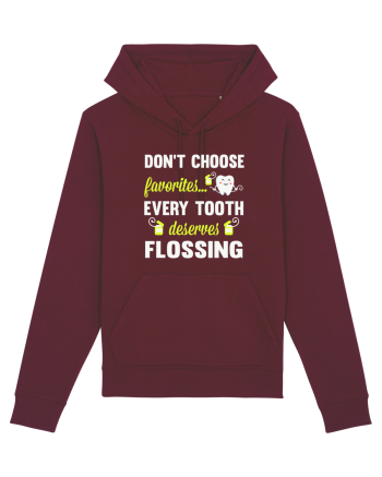 FLOSS TEETH Burgundy