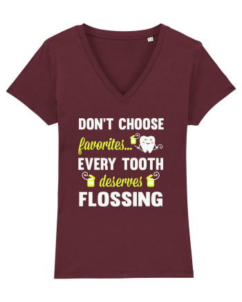FLOSS TEETH Burgundy