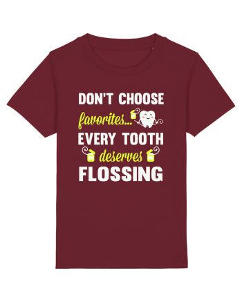 FLOSS TEETH Burgundy
