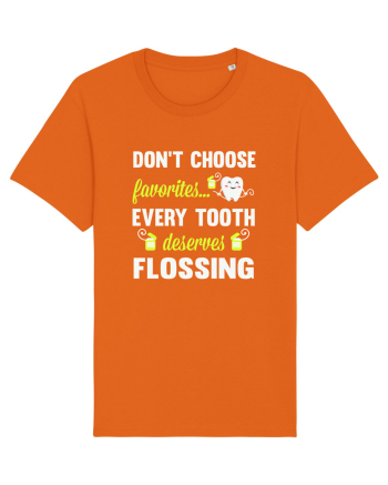 FLOSS TEETH Bright Orange