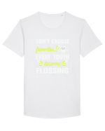 FLOSS TEETH Tricou mânecă scurtă guler larg Bărbat Skater