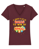 BINGO Tricou mânecă scurtă guler V Damă Evoker
