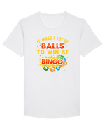 BINGO Tricou mânecă scurtă guler larg Bărbat Skater