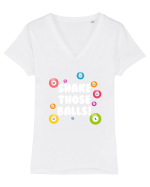 LOTO Tricou mânecă scurtă guler V Damă Evoker