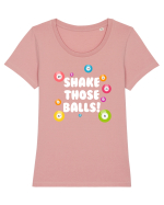 LOTO Tricou mânecă scurtă guler larg fitted Damă Expresser