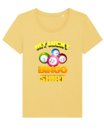 BINGO Tricou mânecă scurtă guler larg fitted Damă Expresser