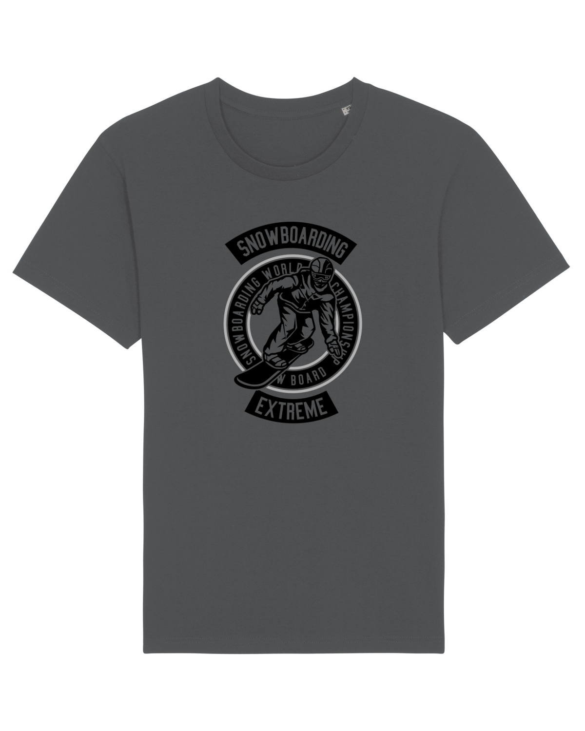 Tricou mânecă scurtă Unisex Rocker Anthracite