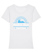 PONTOON HAIR Tricou mânecă scurtă guler larg fitted Damă Expresser
