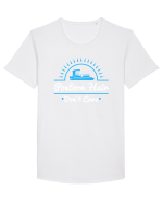 PONTOON HAIR Tricou mânecă scurtă guler larg Bărbat Skater