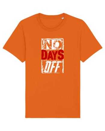 No Days Off Bright Orange