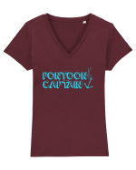 PONTOON CAPTAIN Tricou mânecă scurtă guler V Damă Evoker