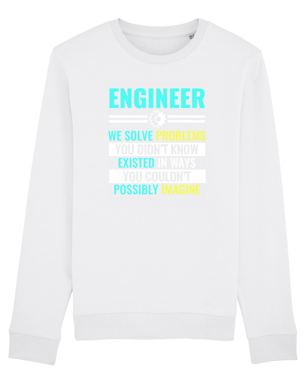 Bluză mânecă lungă Unisex Rise White
