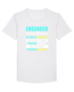 ENGINEER Tricou mânecă scurtă guler larg Bărbat Skater