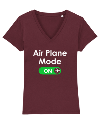 AIR PLANE MODE ON Burgundy