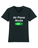 AIR PLANE MODE ON Tricou mânecă scurtă guler V Bărbat Presenter