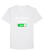 AIR PLANE MODE ON Tricou mânecă scurtă guler larg Bărbat Skater