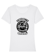 Soccer Fever Black Tricou mânecă scurtă guler larg fitted Damă Expresser