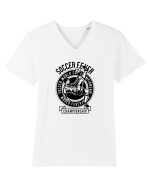 Soccer Fever Black Tricou mânecă scurtă guler V Bărbat Presenter