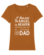 ANGEL Tricou mânecă scurtă guler larg fitted Damă Expresser