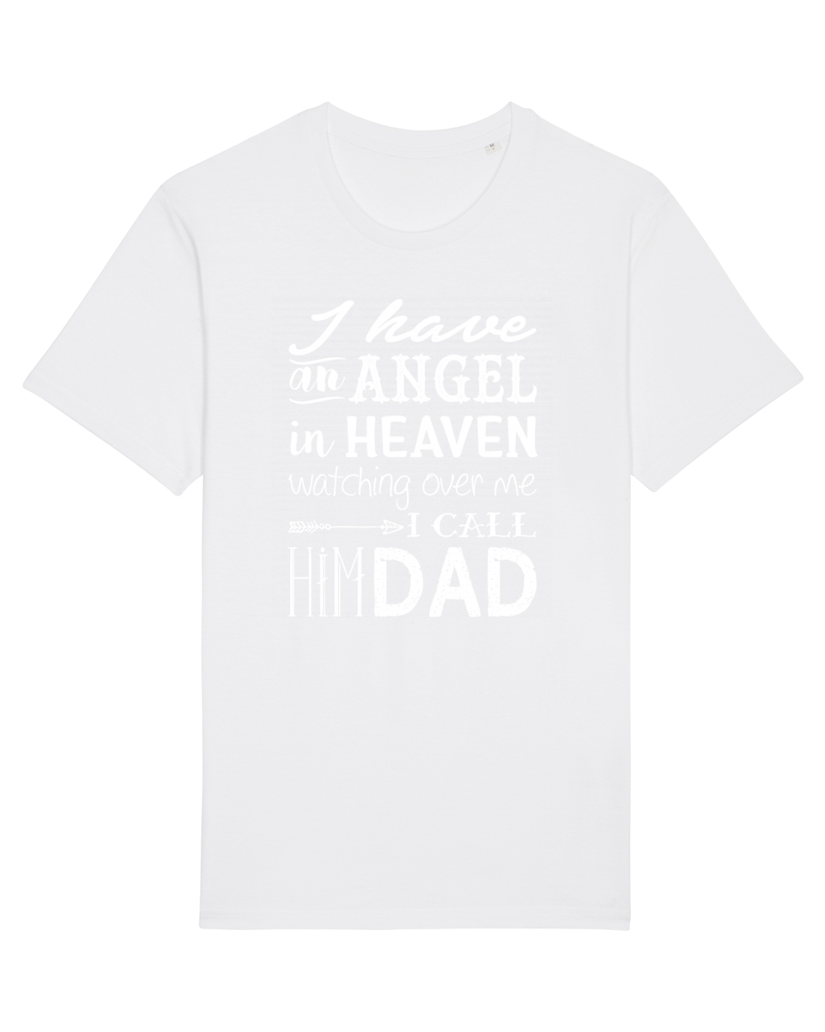 Tricou mânecă scurtă Unisex Rocker White
