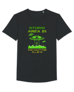 AREA 51 Tricou mânecă scurtă guler larg Bărbat Skater