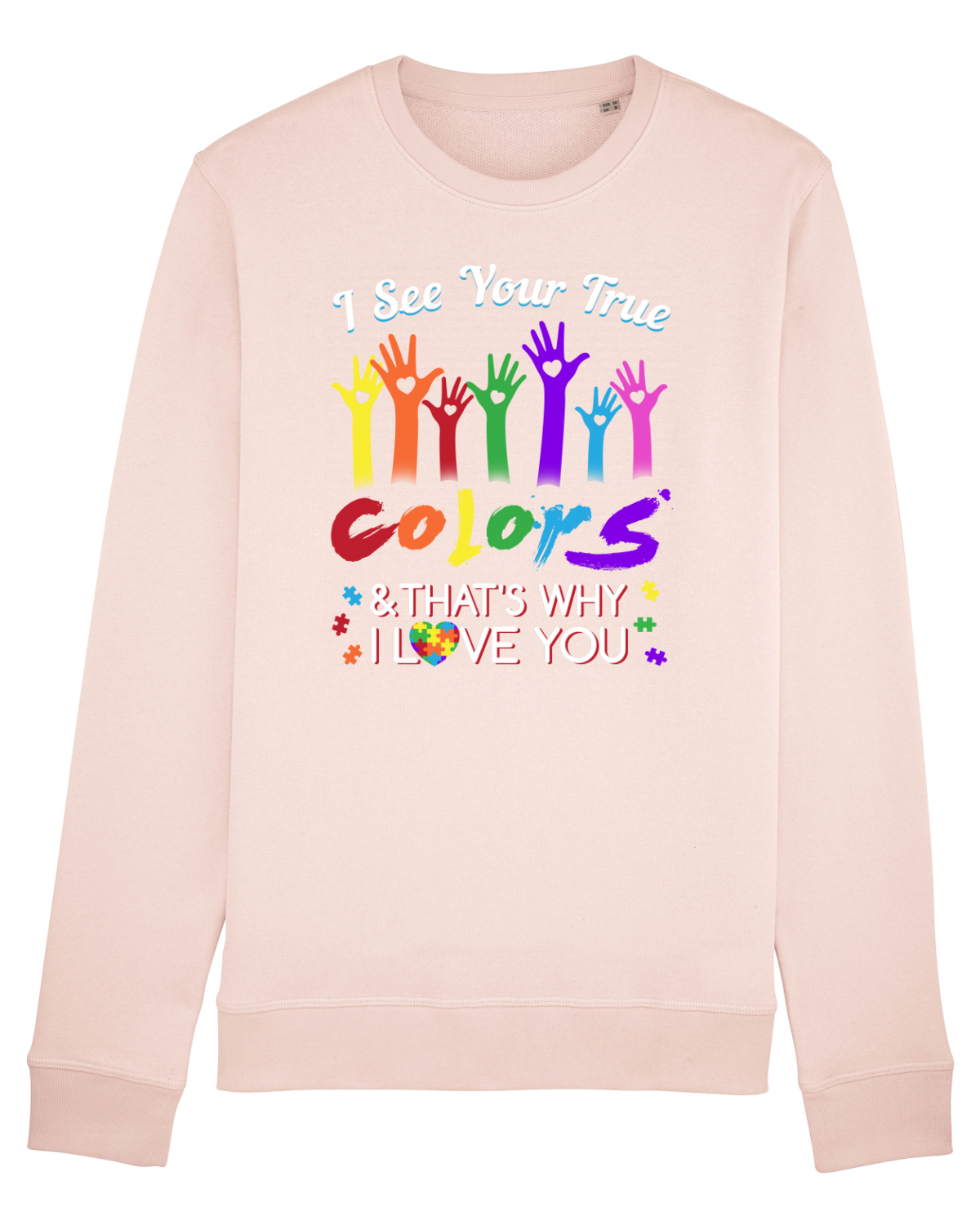 Bluză mânecă lungă Unisex Rise Candy Pink