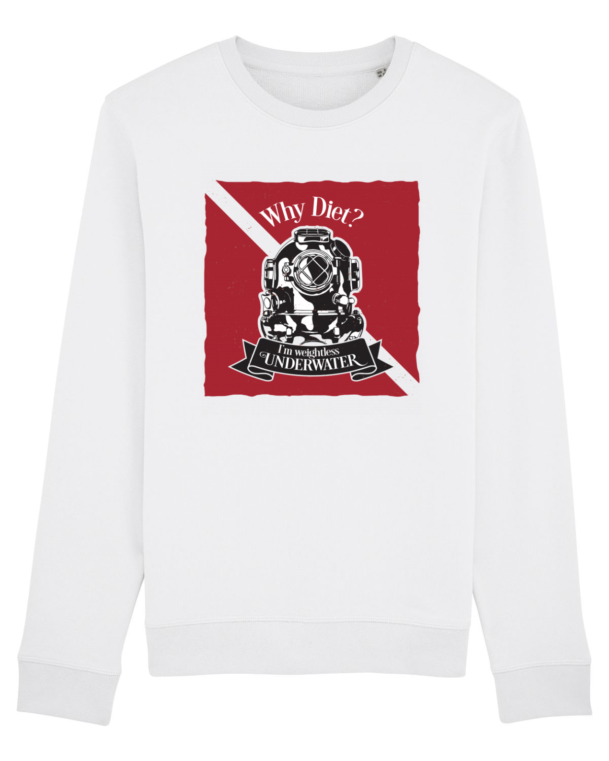 Bluză mânecă lungă Unisex Rise White