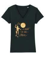 I've Got A Ticket To The Moon Tricou mânecă scurtă guler V Damă Evoker