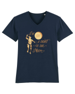 I've Got A Ticket To The Moon Tricou mânecă scurtă guler V Bărbat Presenter