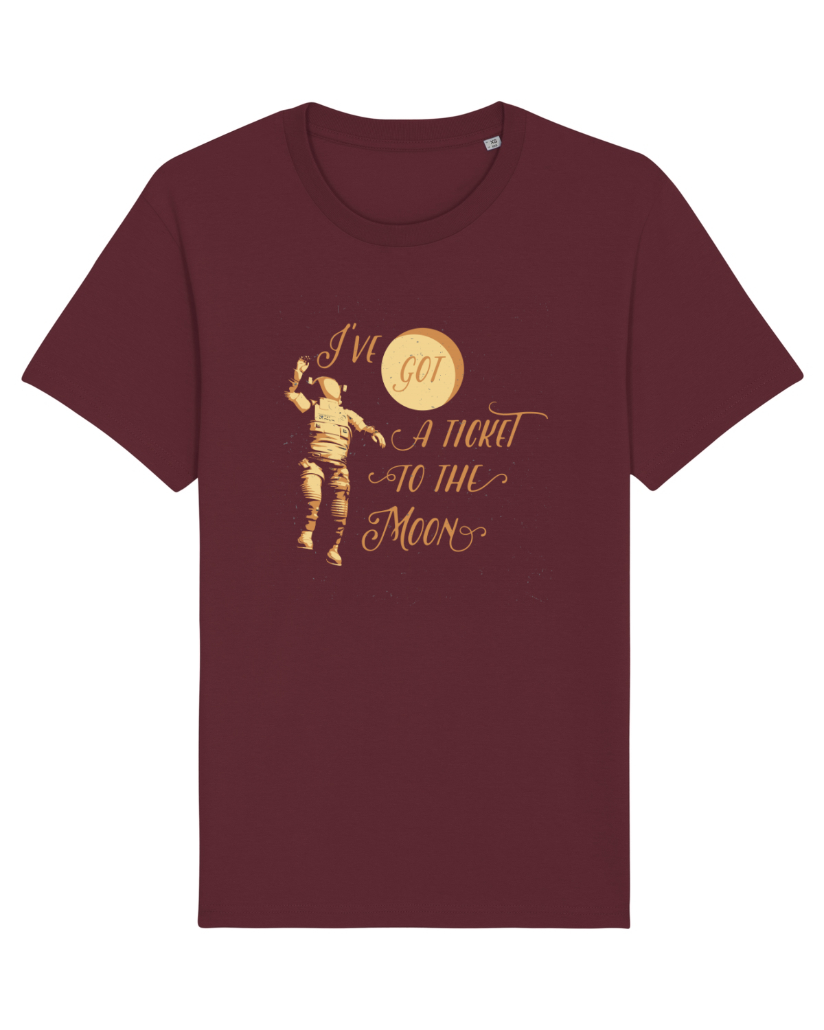 Tricou mânecă scurtă Unisex Rocker Burgundy