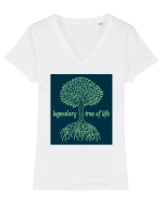 Legendary Tree Of Life Tricou mânecă scurtă guler V Damă Evoker