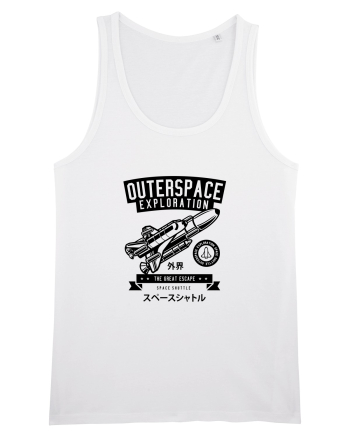 Spaceship Exploration Black White