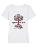 Legendary Tree Of Life Tricou mânecă scurtă guler larg fitted Damă Expresser