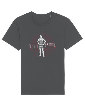 Let's Go Swimming Vintage Style Anthracite