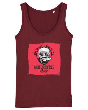 Live To Ride Ride To Live Burgundy