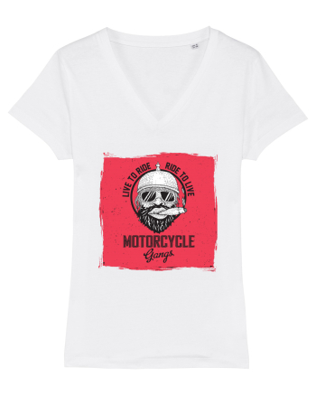 Live To Ride Ride To Live White