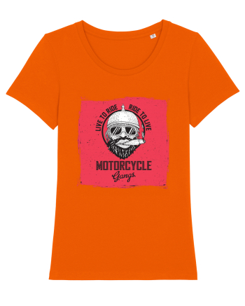 Live To Ride Ride To Live Bright Orange