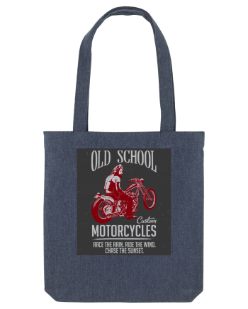 Old School Custom Motorcycles Midnight Blue