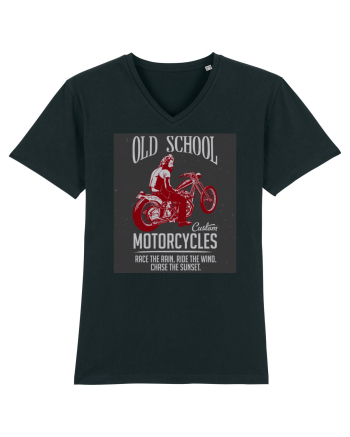 Old School Custom Motorcycles Black