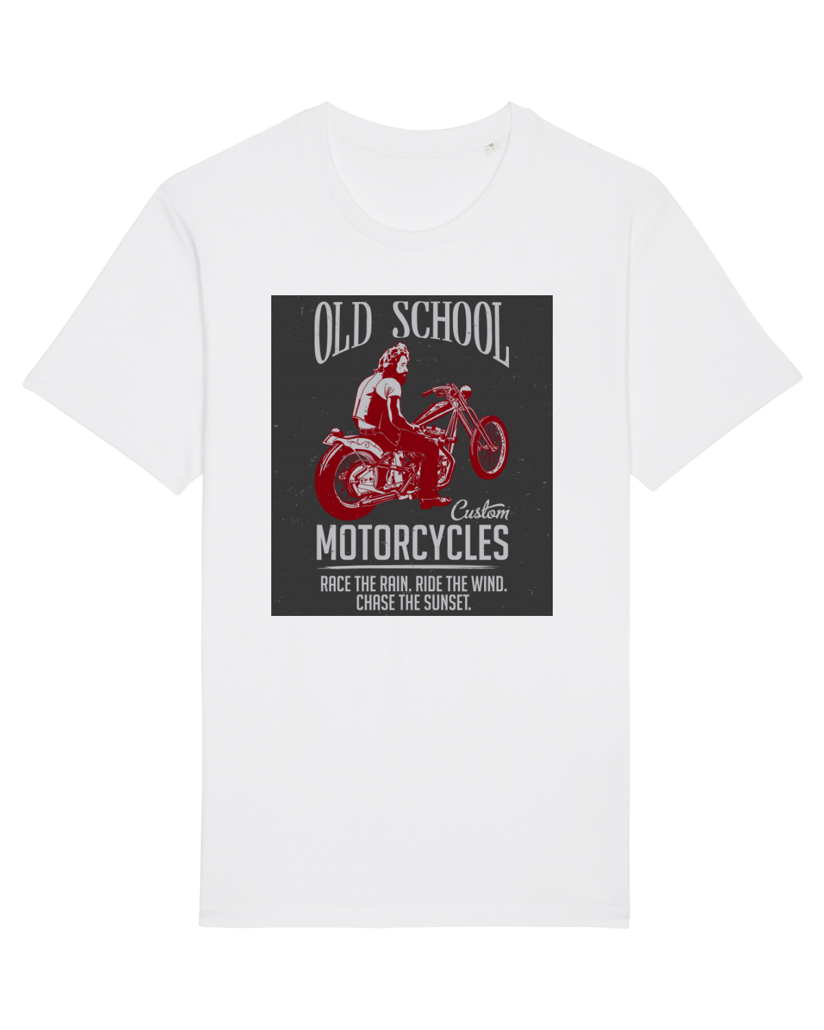 Tricou mânecă scurtă Unisex Rocker White