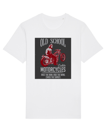 Old School Custom Motorcycles White